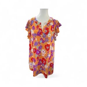 Dear Scarlett Multicolor Floral Blouse – Size XL